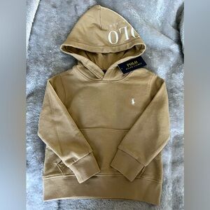 Polo by Ralph Lauren khaki colored hoodie.